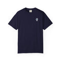Carry the Floor T-Shirt — CF Logo Navy Unisex Heavyweight Garment-Dyed Shirt for Nurses & CNAs | Brand Apparel