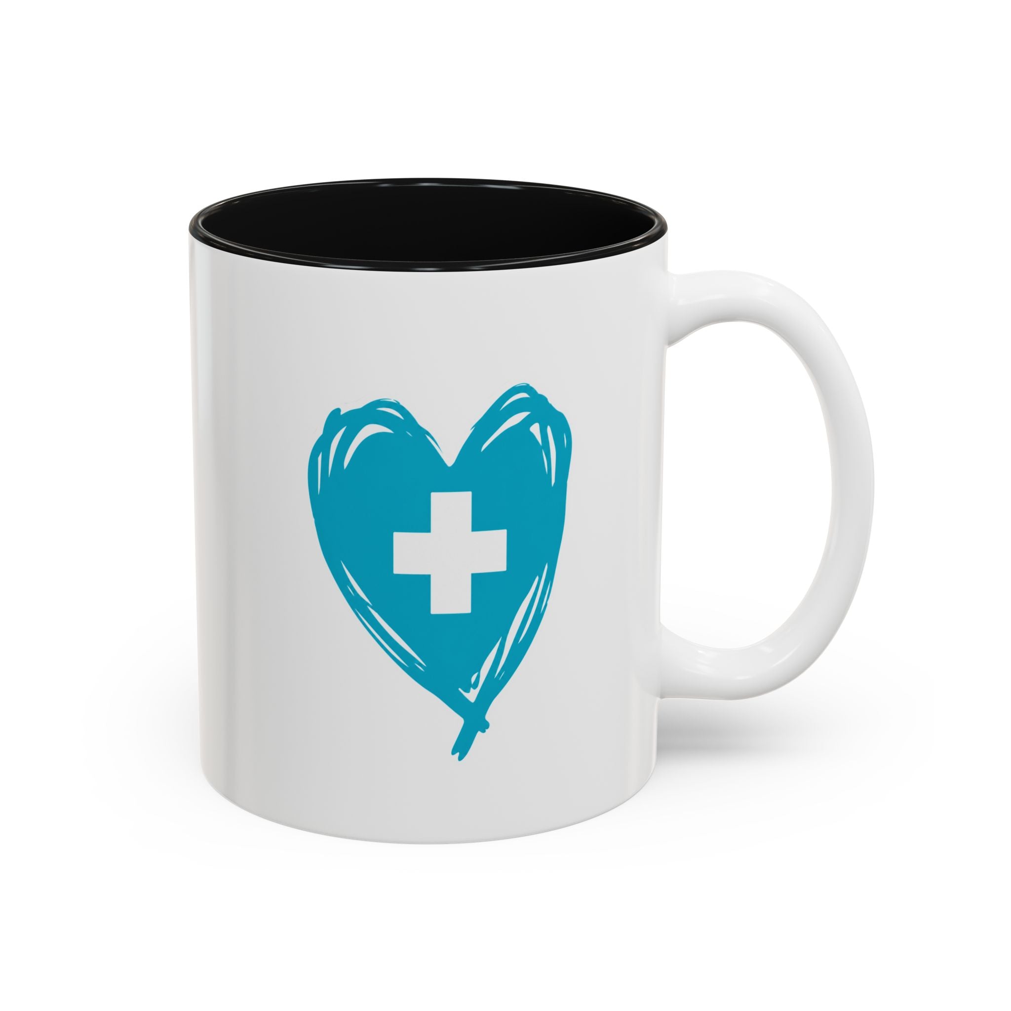 CNA Mug — "Small Actions. Big Impact." Two-Tone Accent Coffee Cup | Nurse & CNA Gift (11oz & 15oz)