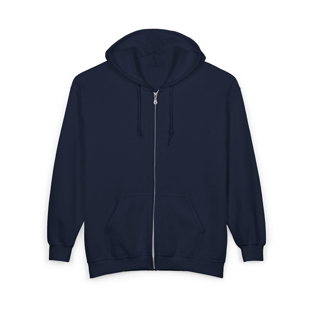 CNA Zip Hoodie — "Certified to Handle Your Worst Day" Funny Nursing Assistant Heavy Blend Full-Zip Hoodie Gift
