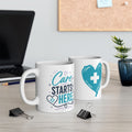 Nursing Student Mug — Care Starts Here, Nursing Student Gift for Future Nurses, Nursing School Gift