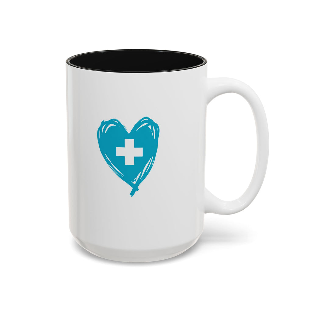 LPN Mug — "Licensed. Practical. Running the Floor." Two-Tone Accent Coffee Cup for LPNs (11oz & 15oz)