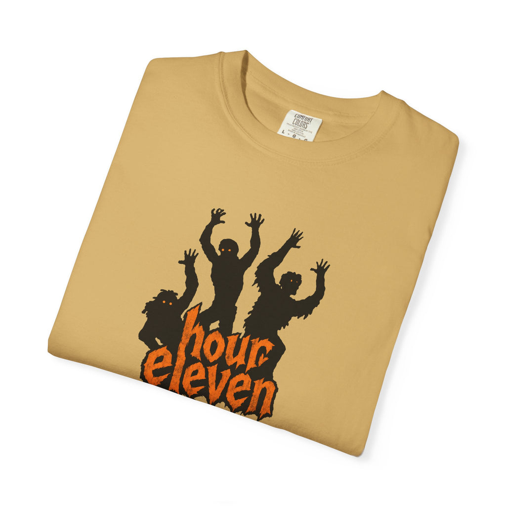 Nurse Halloween Shirt, Hour Eleven Zombie Tee, Funny 12 Hour Shift Gift for Nurses & CNAs, Comfort Colors Night Shift Dark Humor