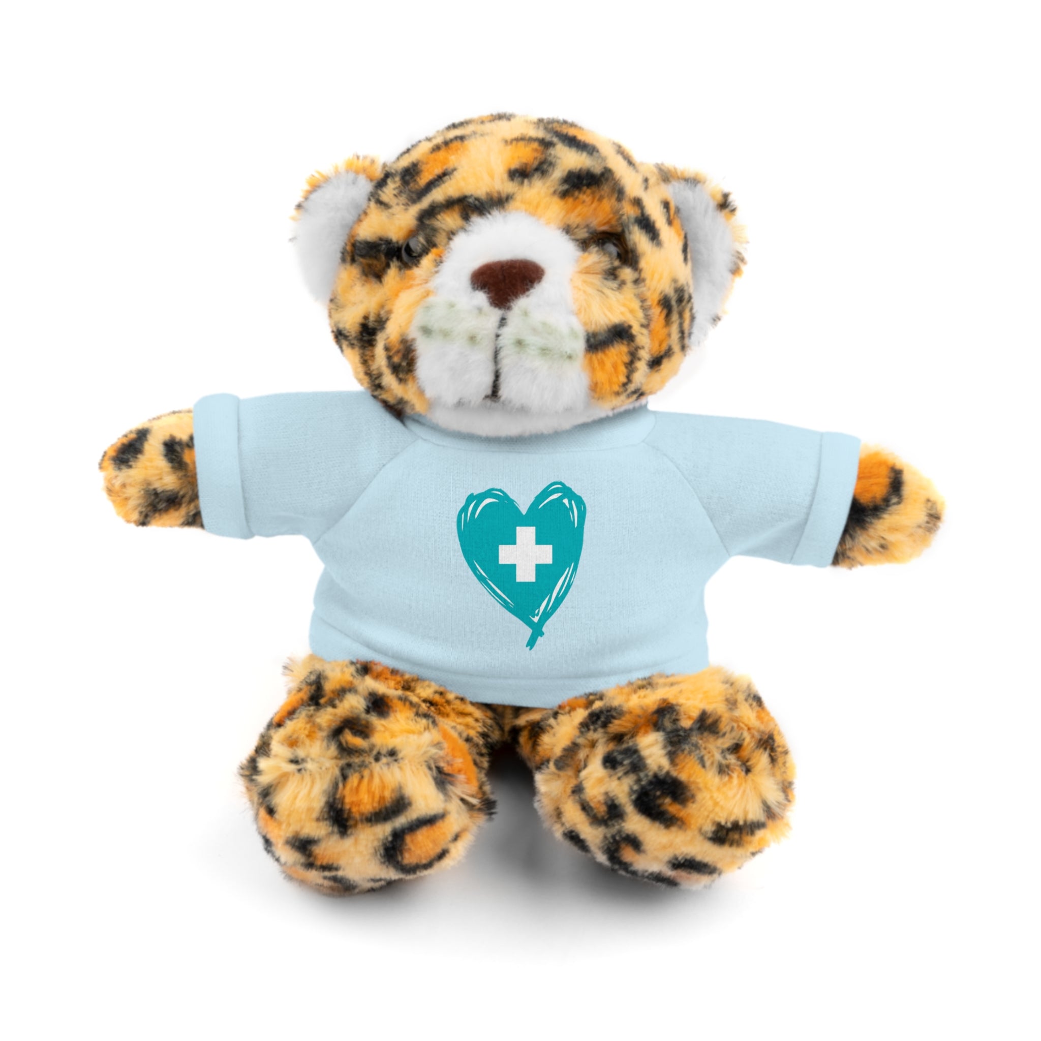 Nurse Heart Plushie — Carry the Floor Logo Stuffed Animal (8", Choose Your Animal) | Nurse & New-Grad Gift