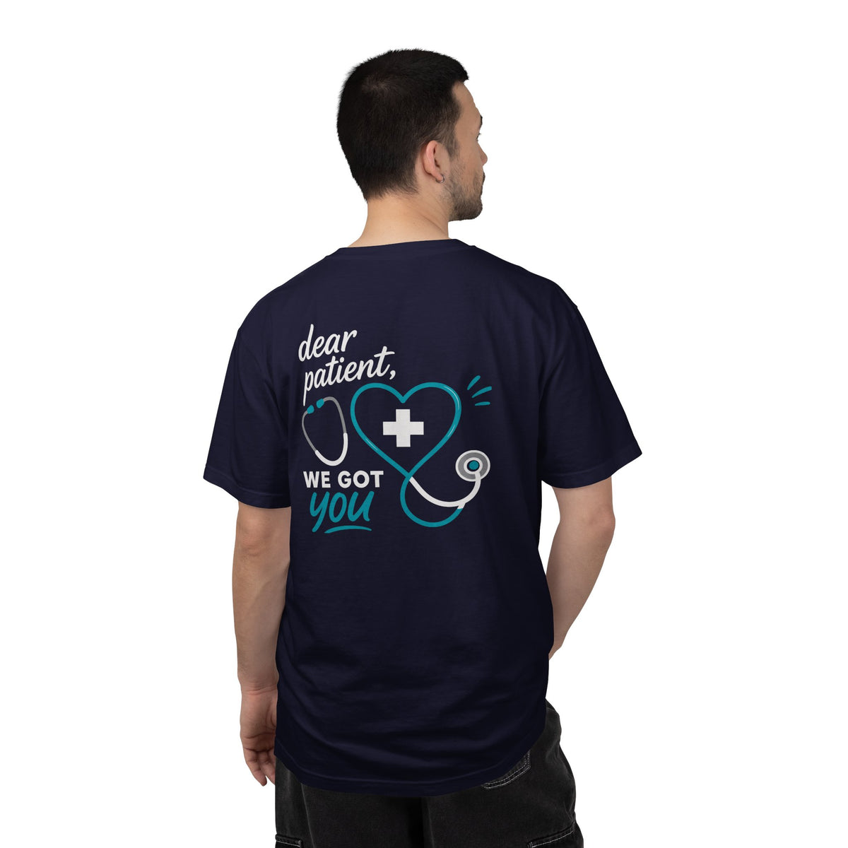 Nurse T-Shirt — "Dear Patient, We Got You" Unisex Heavyweight Garment-Dyed Tee for RNs & CNAs