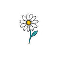 Daisy Nurse Sticker — Cute Floral Kiss-Cut Decal for Water Bottles, Laptops & Badge Reels