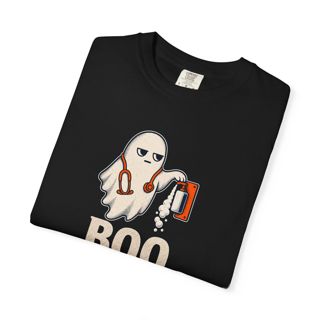 Nurse Halloween Shirt, Boo Now Wash Your Hands Tee, Funny Ghost Gift for Nurses & CNAs, Comfort Colors Infection Control Humor