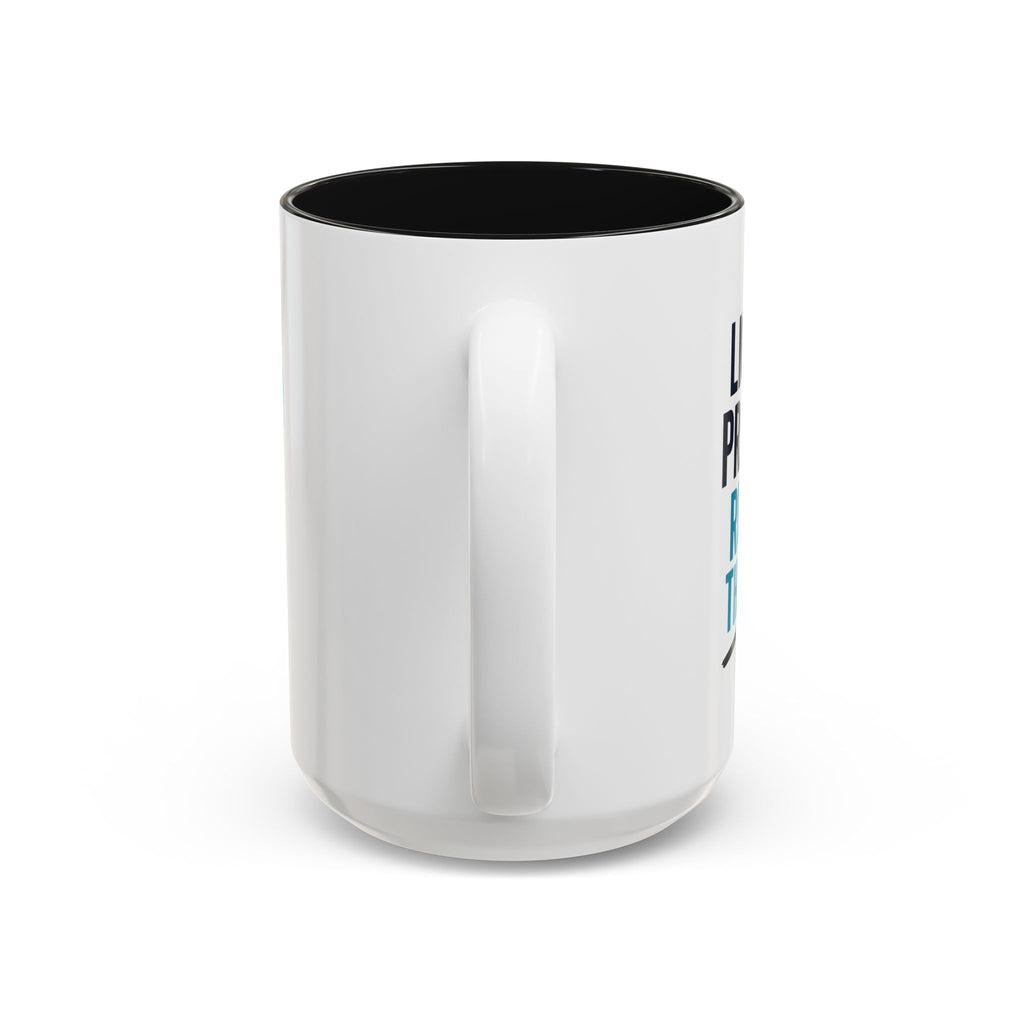 LPN Mug — "Licensed. Practical. Running the Floor." Two-Tone Accent Coffee Cup for LPNs (11oz & 15oz)