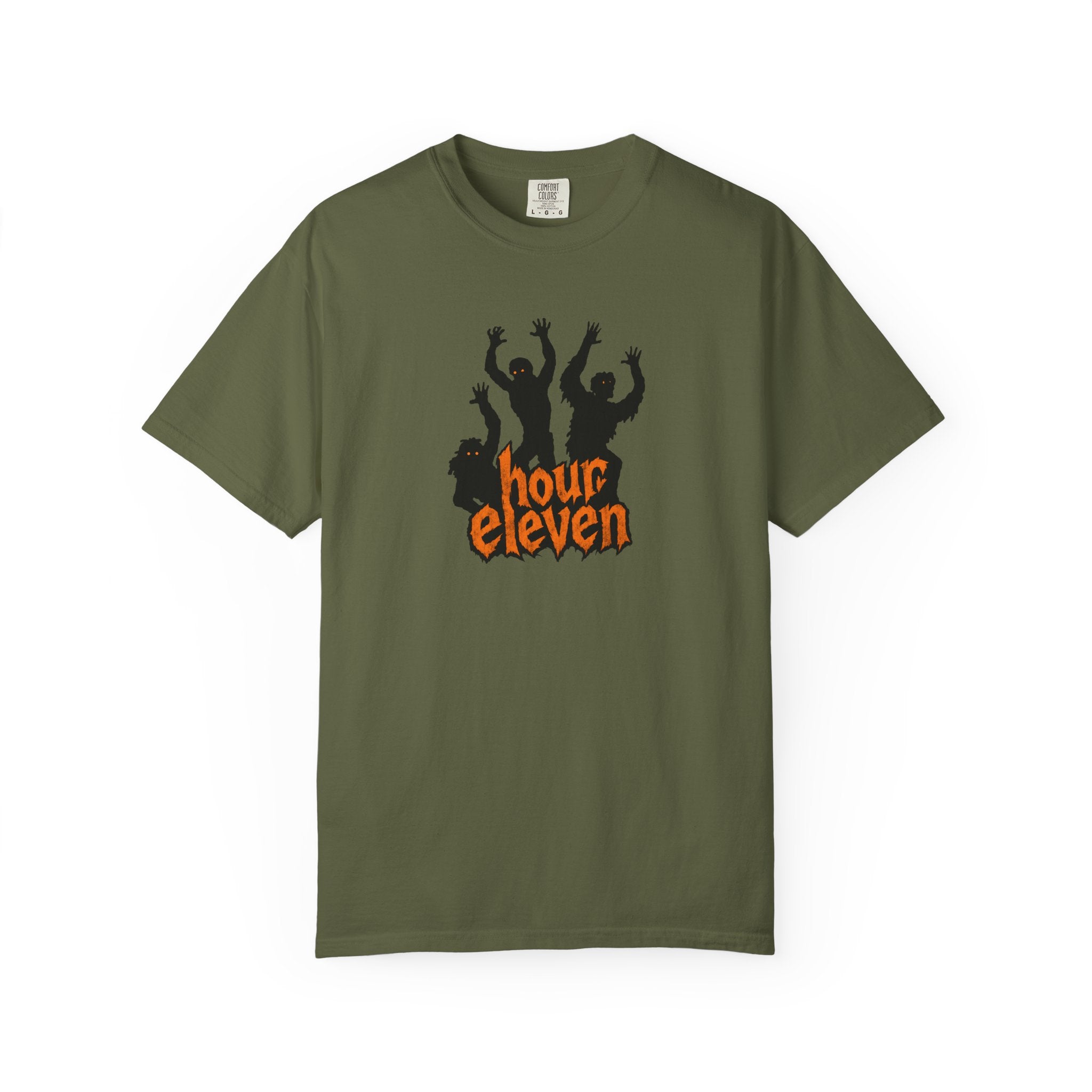 Nurse Halloween Shirt, Hour Eleven Zombie Tee, Funny 12 Hour Shift Gift for Nurses & CNAs, Comfort Colors Night Shift Dark Humor