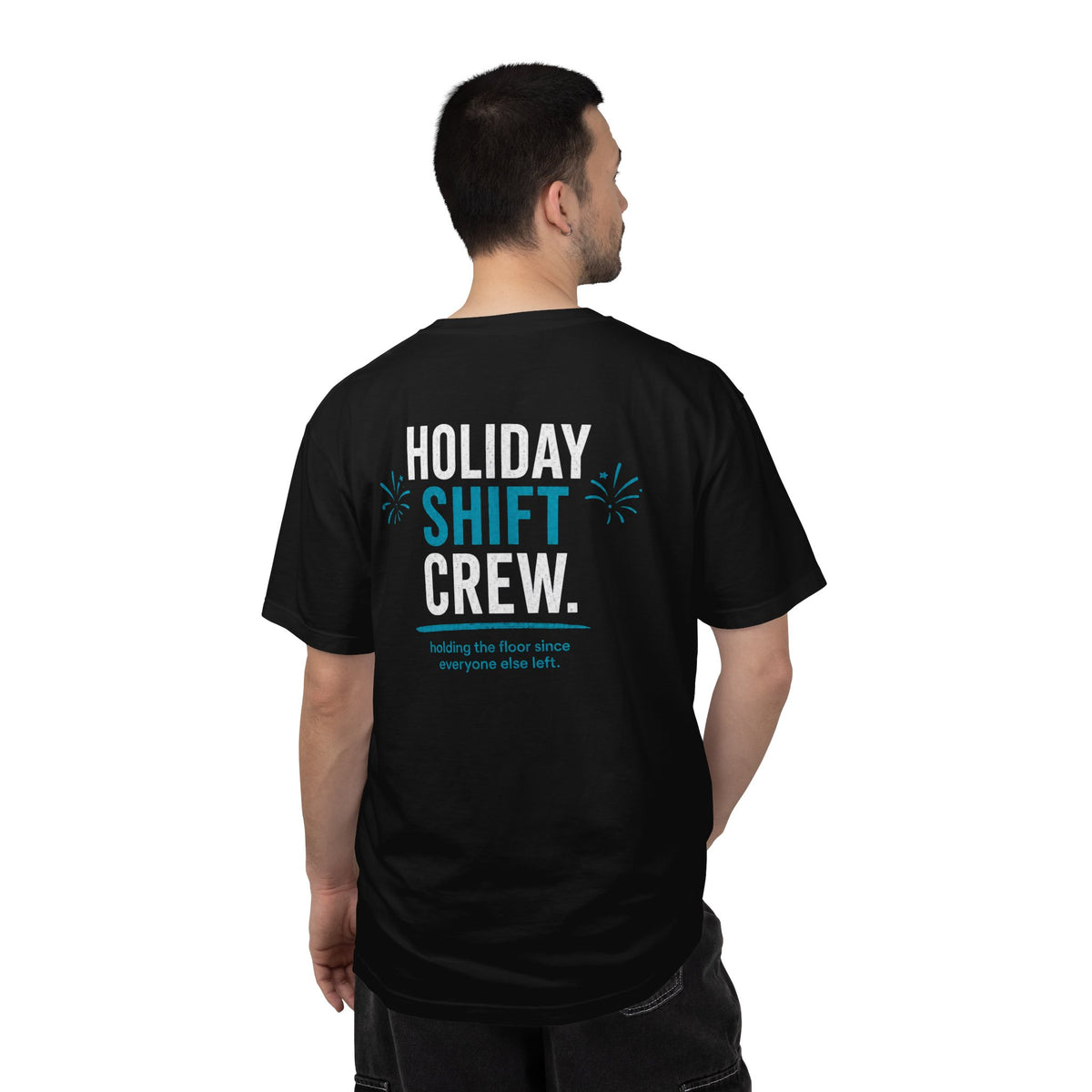 Nurse T-Shirt — "Holiday Shift Crew" Funny Holiday Unisex Heavyweight Garment-Dyed Tee for Nurses & CNAs