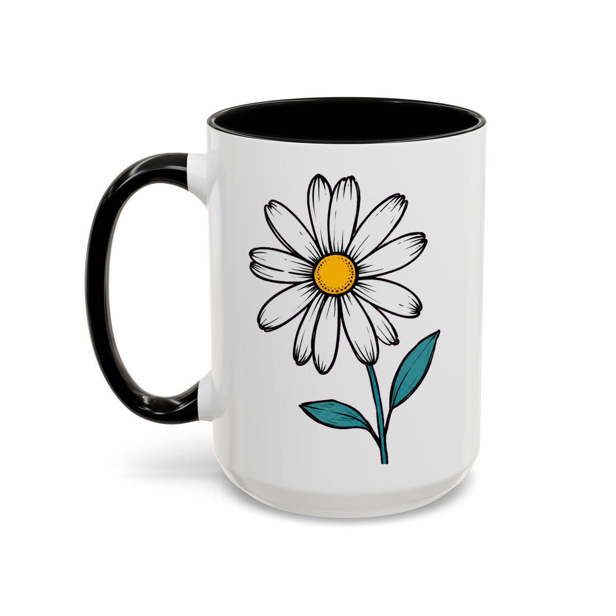 Daisy Nurse Mug — Cute Floral Two-Tone Coffee Cup Gift for Nurses