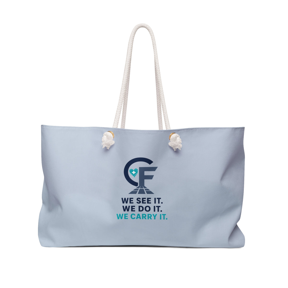 Carry the Floor Tote Bag — Full Logo Canvas Bag for Nurses & CNAs | Brand Tote