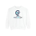 Carry the Floor Crewneck — Full Logo Garment-Dyed Crewneck Sweatshirt for Nurses & CNAs | Brand Apparel