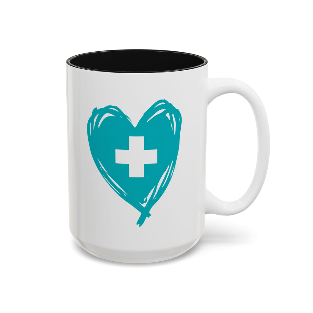 CNA Mug — "The Floor Runs on CNAs" Two-Tone Accent Coffee Cup | CNA Pride Gift (11oz & 15oz)
