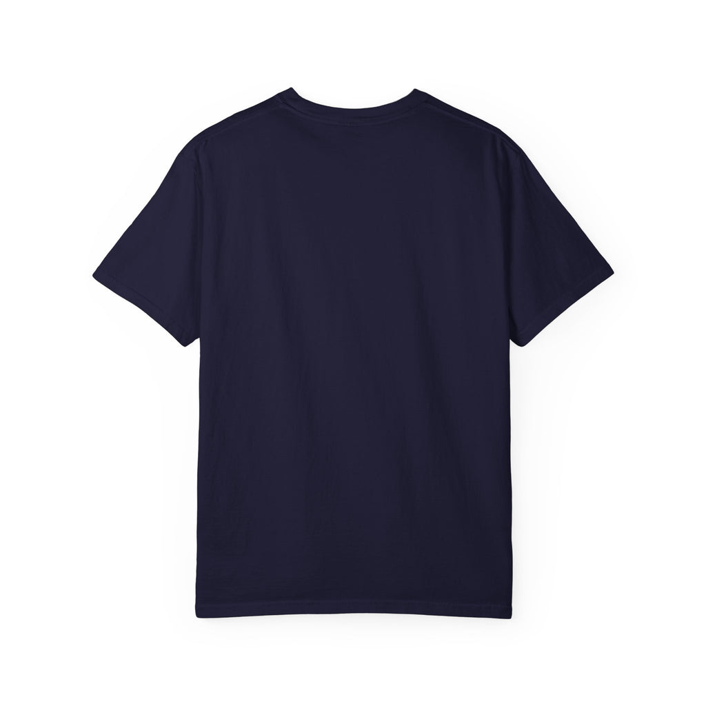 Carry the Floor T-Shirt — CF Logo Navy Unisex Heavyweight Garment-Dyed Shirt for Nurses & CNAs | Brand Apparel