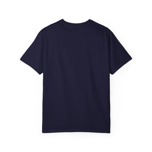 Carry the Floor T-Shirt — CF Logo Navy Unisex Heavyweight Garment-Dyed Shirt for Nurses & CNAs | Brand Apparel