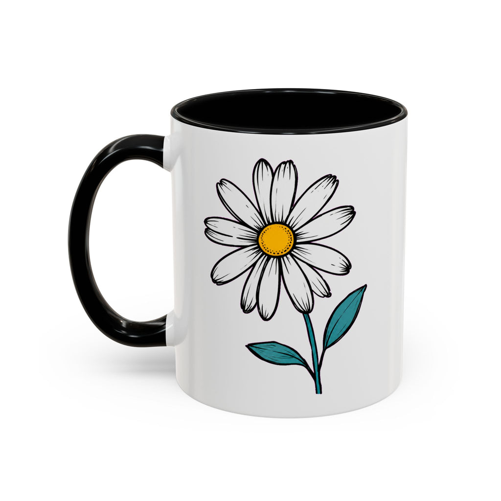 Daisy Nurse Mug — Cute Floral Two-Tone Coffee Cup Gift for Nurses