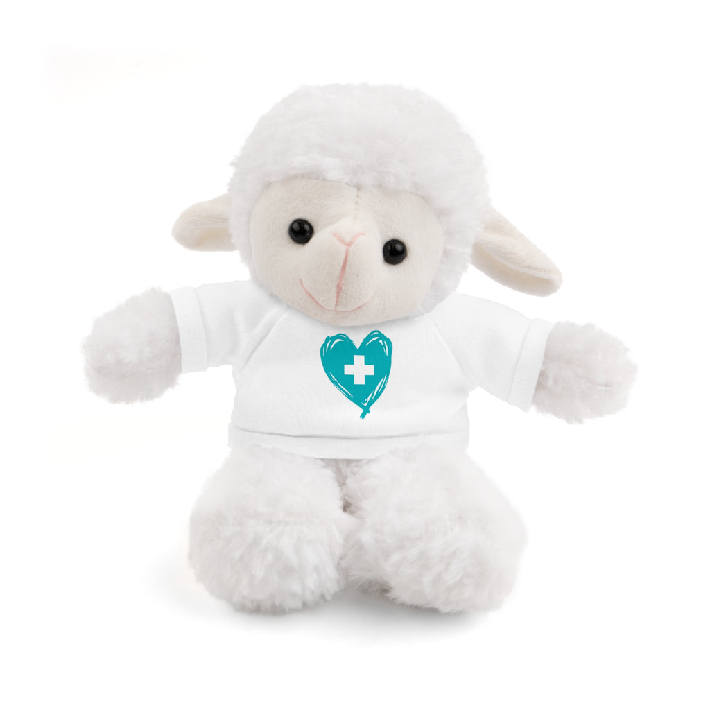 Nurse Heart Plushie — Carry the Floor Logo Stuffed Animal (8", Choose Your Animal) | Nurse & New-Grad Gift
