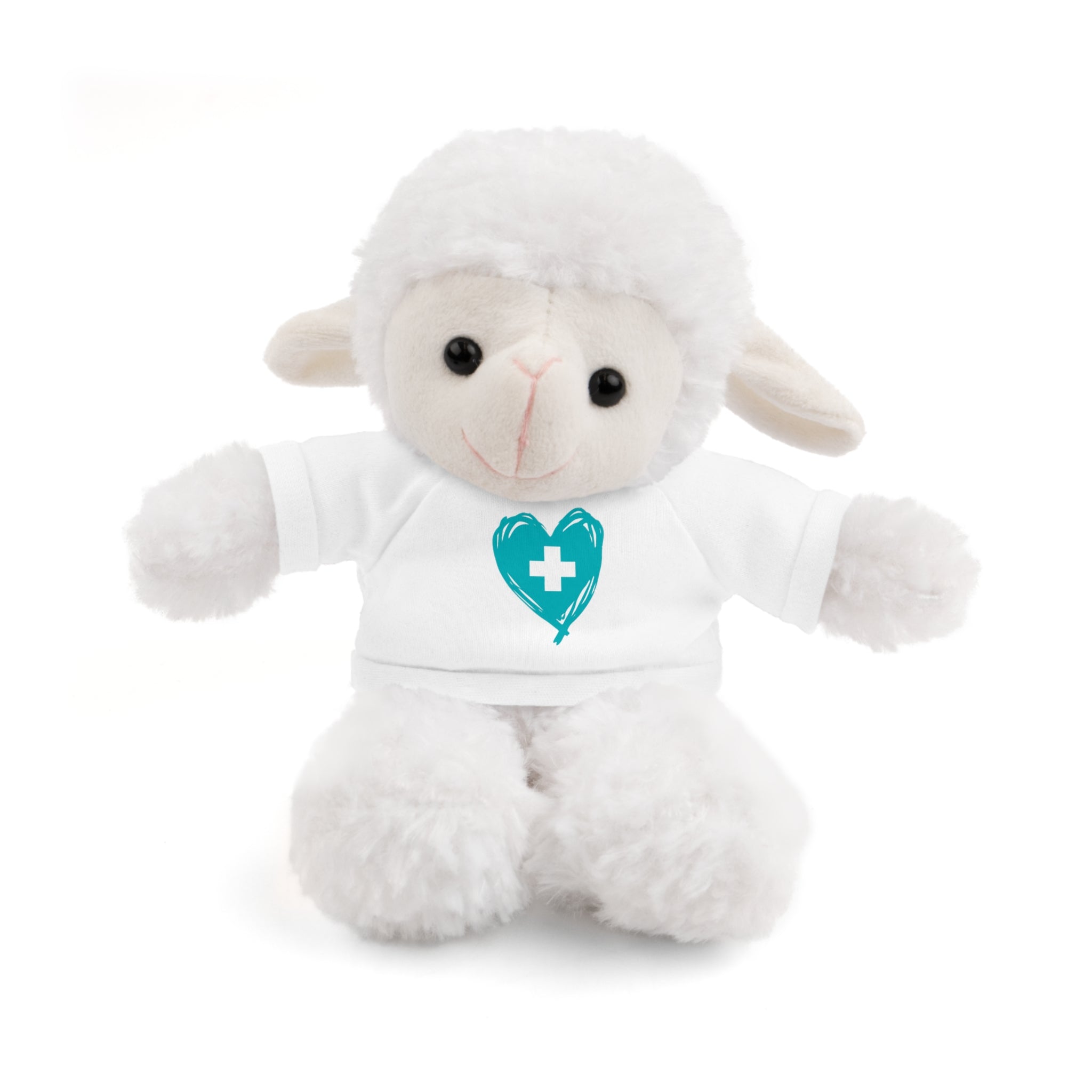 Nurse Heart Plushie — Carry the Floor Logo Stuffed Animal (8", Choose Your Animal) | Nurse & New-Grad Gift