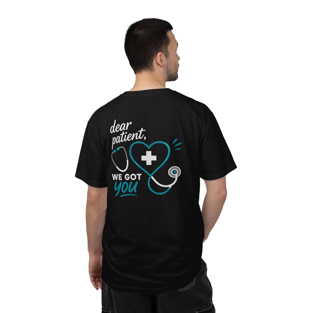 Nurse T-Shirt — "Dear Patient, We Got You" Unisex Heavyweight Garment-Dyed Tee for RNs & CNAs