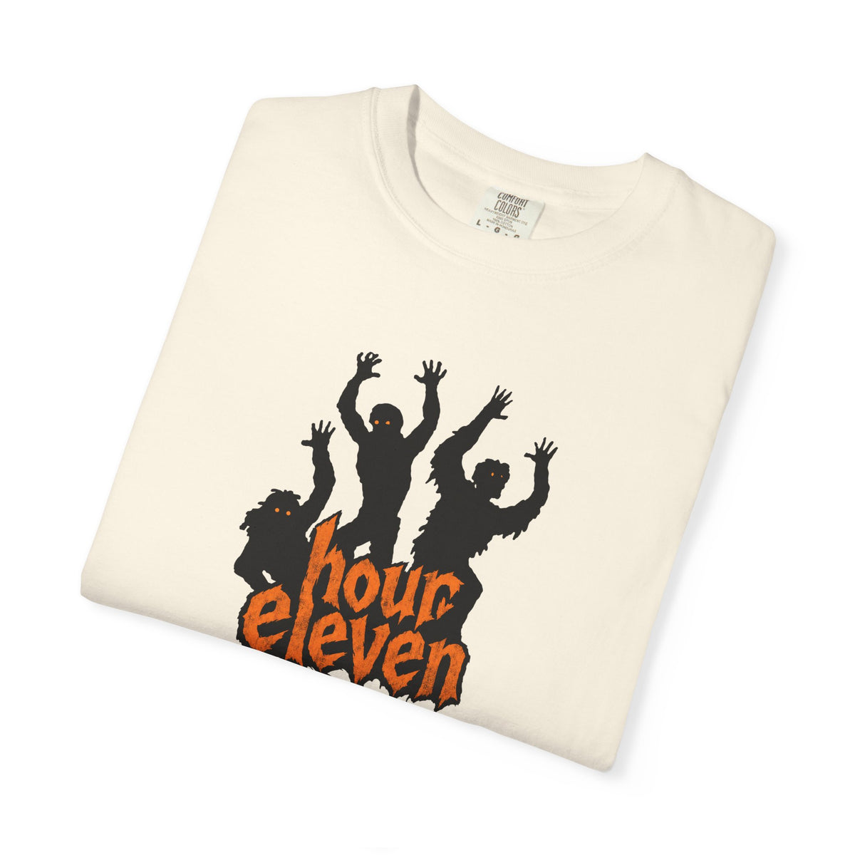 Nurse Halloween Shirt, Hour Eleven Zombie Tee, Funny 12 Hour Shift Gift for Nurses & CNAs, Comfort Colors Night Shift Dark Humor