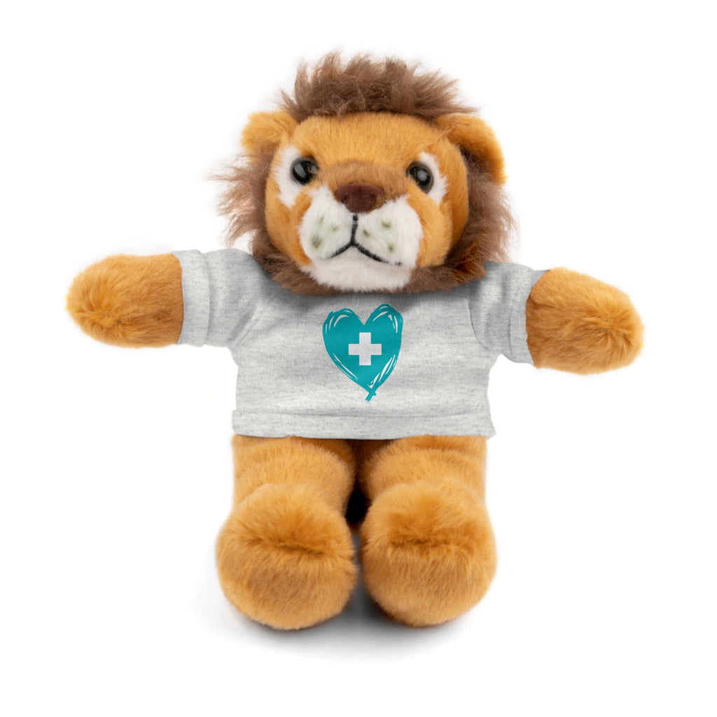 Nurse Heart Plushie — Carry the Floor Logo Stuffed Animal (8", Choose Your Animal) | Nurse & New-Grad Gift