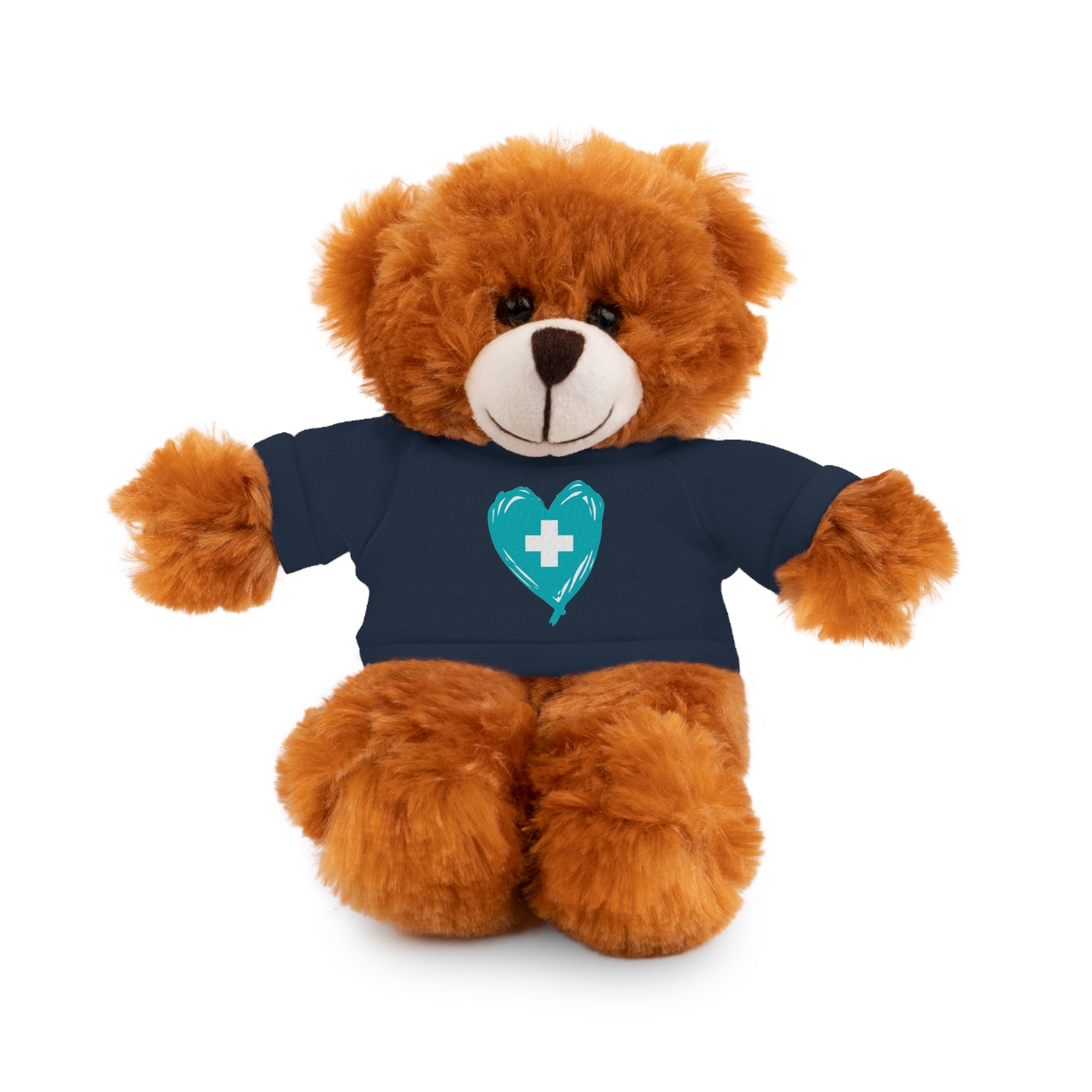 Nurse Heart Plushie — Carry the Floor Logo Stuffed Animal (8", Choose Your Animal) | Nurse & New-Grad Gift