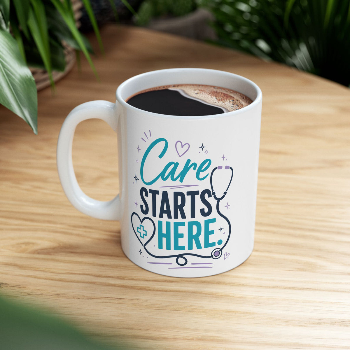 Nursing Student Mug — Care Starts Here, Nursing Student Gift for Future Nurses, Nursing School Gift