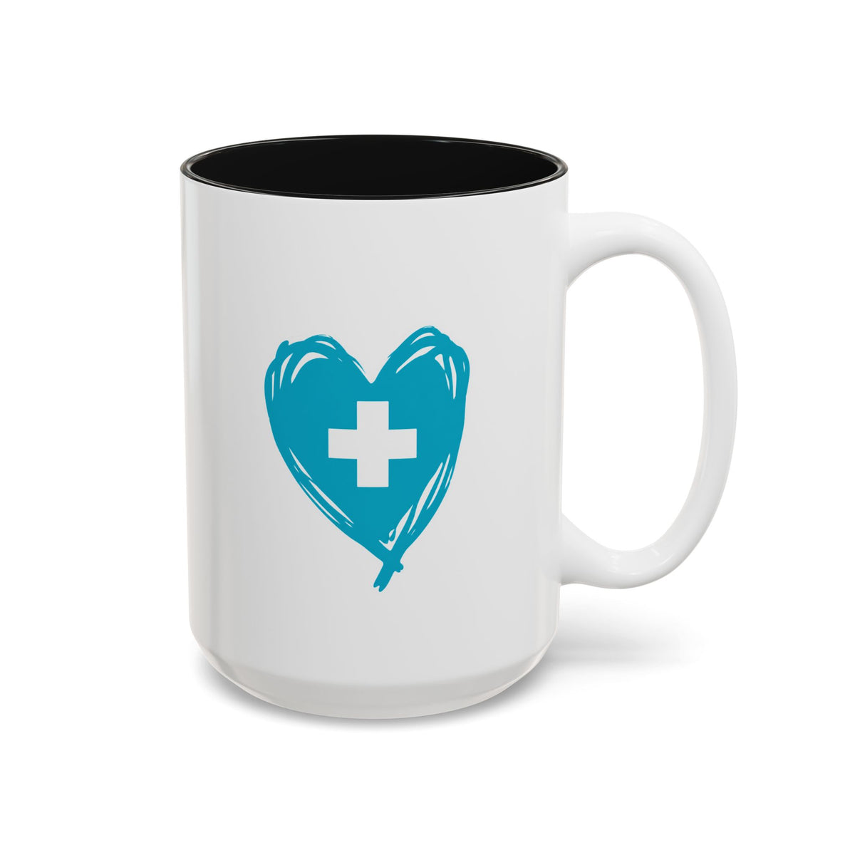 CNA Mug — "Small Actions. Big Impact." Two-Tone Accent Coffee Cup | Nurse & CNA Gift (11oz & 15oz)