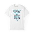 Nurse T-Shirt — "You Carry What No One Sees" Inspirational Garment-Dyed Tee, Nurse Appreciation Gift for RNs & CNAs, Graphic on Front