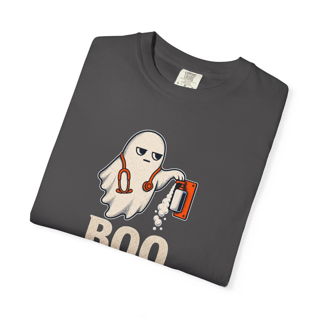 Nurse Halloween Shirt, Boo Now Wash Your Hands Tee, Funny Ghost Gift for Nurses & CNAs, Comfort Colors Infection Control Humor