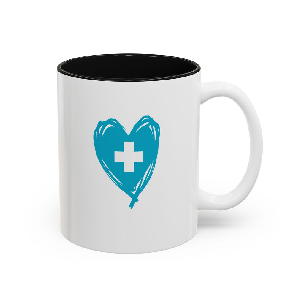 LPN Mug — "Licensed. Practical. Running the Floor." Two-Tone Accent Coffee Cup for LPNs (11oz & 15oz)