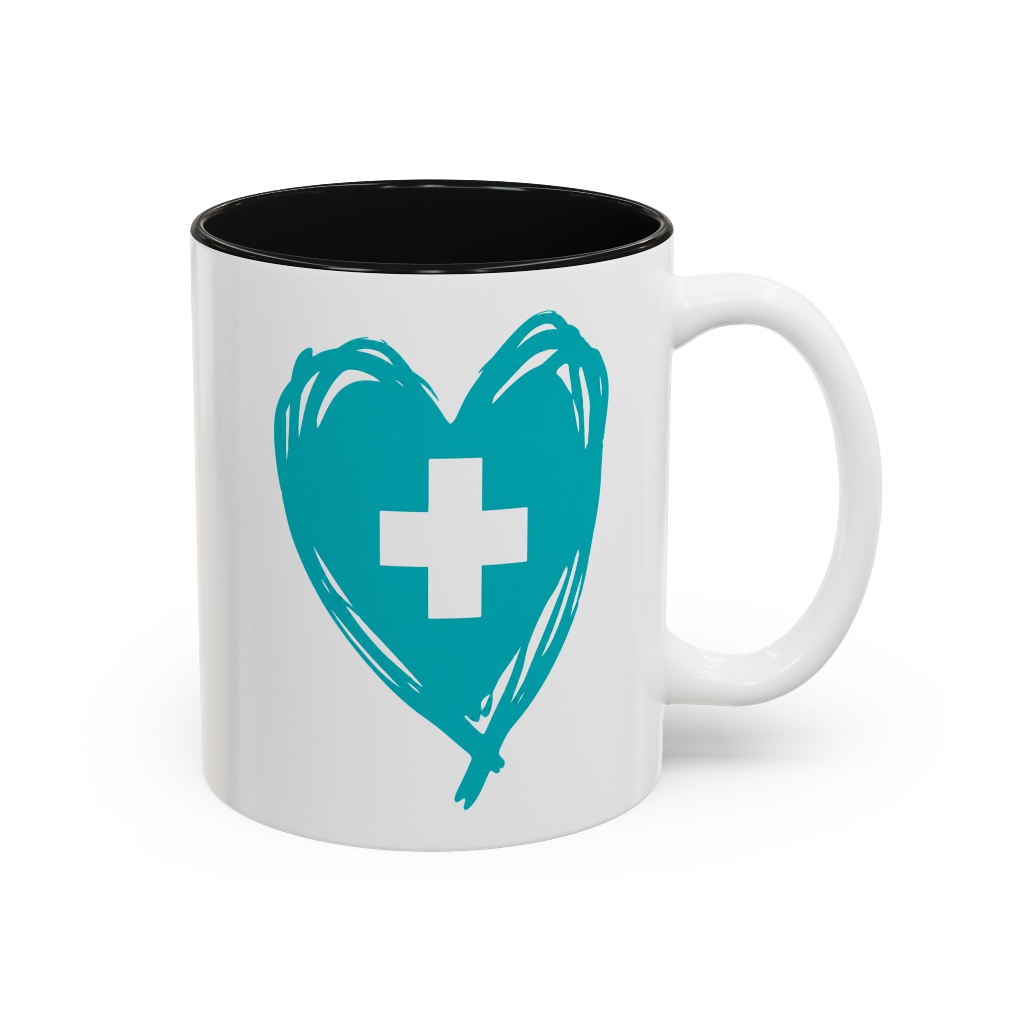 CNA Mug — "The Floor Runs on CNAs" Two-Tone Accent Coffee Cup | CNA Pride Gift (11oz & 15oz)